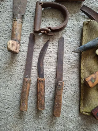 Herramientas antiguas rurales