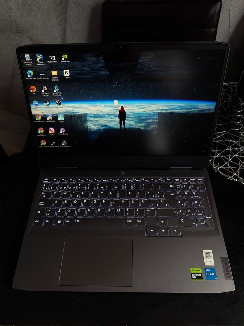 Portátil Gamer Lenovo Negro afbeelding 3