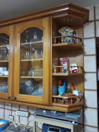 Muebles de cocina madera y metal