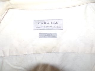 Camisa Zara Beige Larga