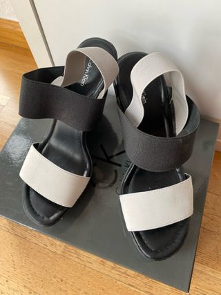 Sandalias Tacón Calvin Klein Talla 38