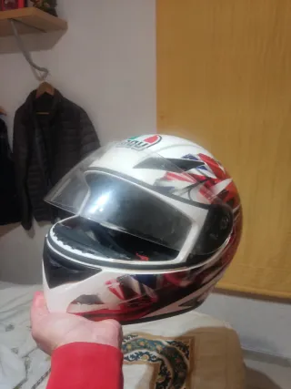 Casco Integral AGV K3 Un Flag uk White Talla M