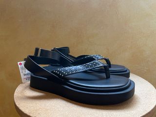 Sandalias Lefties negras mujer