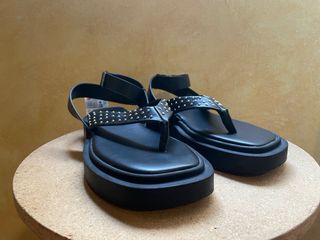 Sandalias Lefties negras mujer