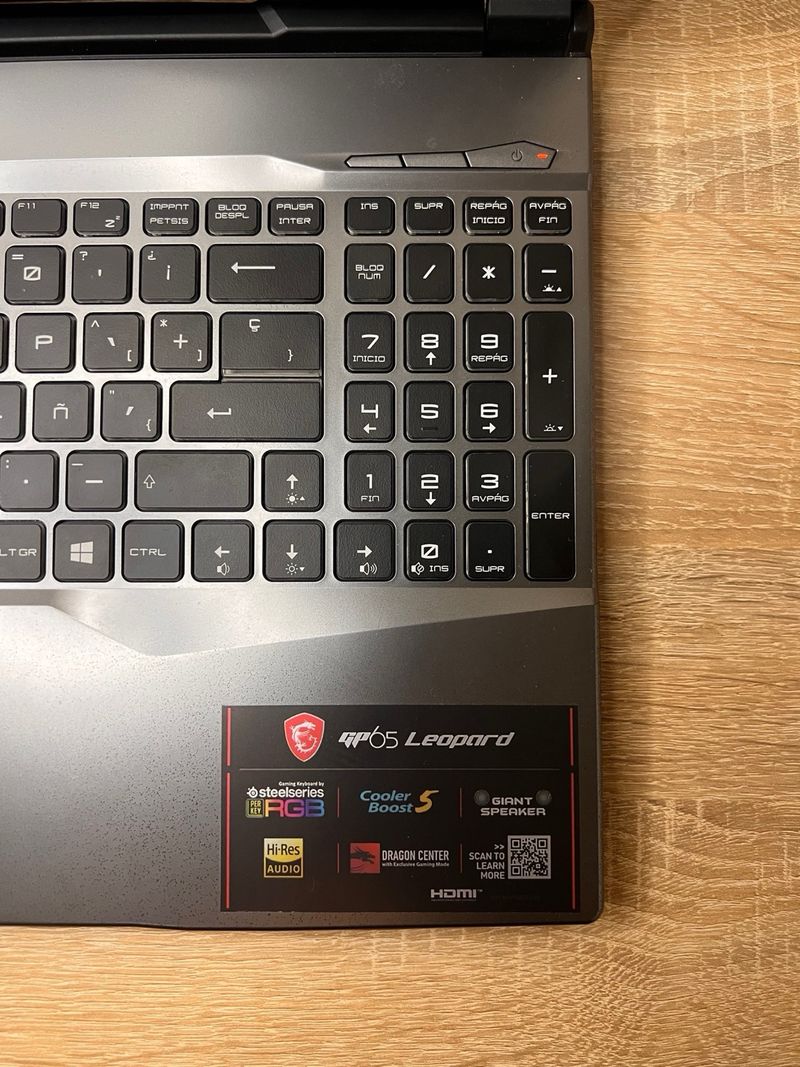 MSI GP65 Leopard | i7 10ª Gen |GTX 1660Ti |1TB SSD afbeelding 5