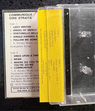 Casete Dire Straits Communiqué
