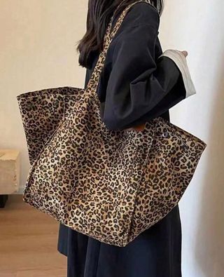 Maxi bolso estampado leopardo