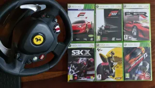 🇪🇦 Volante Ferrari 458 Italia Xbox 360 6 juego