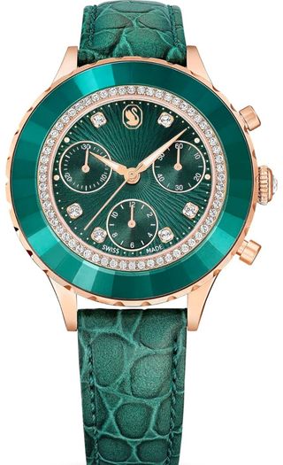 Reloj Swarovski Mujer Oro y Verde