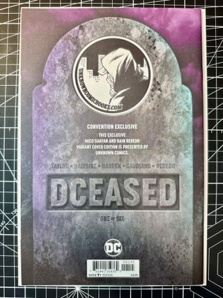 Comic USA DCeased #1 de Mico Suayan Virgin Excl.