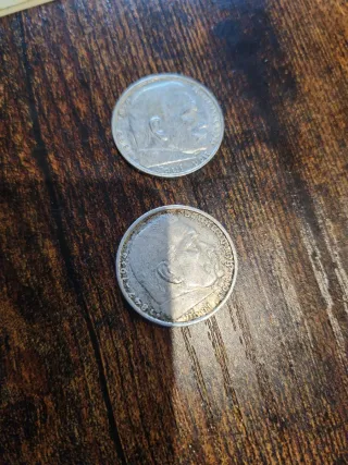 Lotto di 2 banconote da 10 milioni di marchi e 2 monete