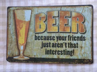 Cartel Metálico Beer Vintage