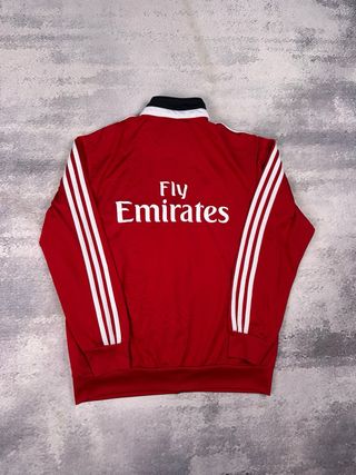 Chaqueta Deportiva Adidas Roja Con Cremallera