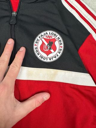 Chaqueta Deportiva Adidas Roja Con Cremallera