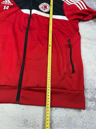 Chaqueta Deportiva Adidas Roja Con Cremallera