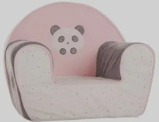 Sillón infantil rosa oso panda + Regalo puzzle