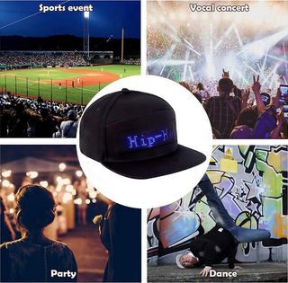 Gorra LED Programable Bluetooth APP