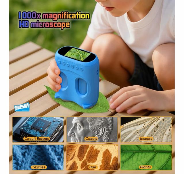 Microscopio y Telescopio 2 en 1 para Niños