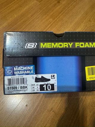 Zapatillas Skechers Sport Memory Foam Negras