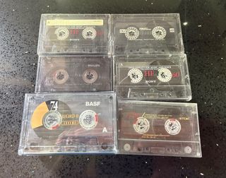 Lote Cintas Cassette Vírgenes Sony, TDK, BASF