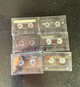 Lote Cintas Cassette Vírgenes Sony, TDK, BASF