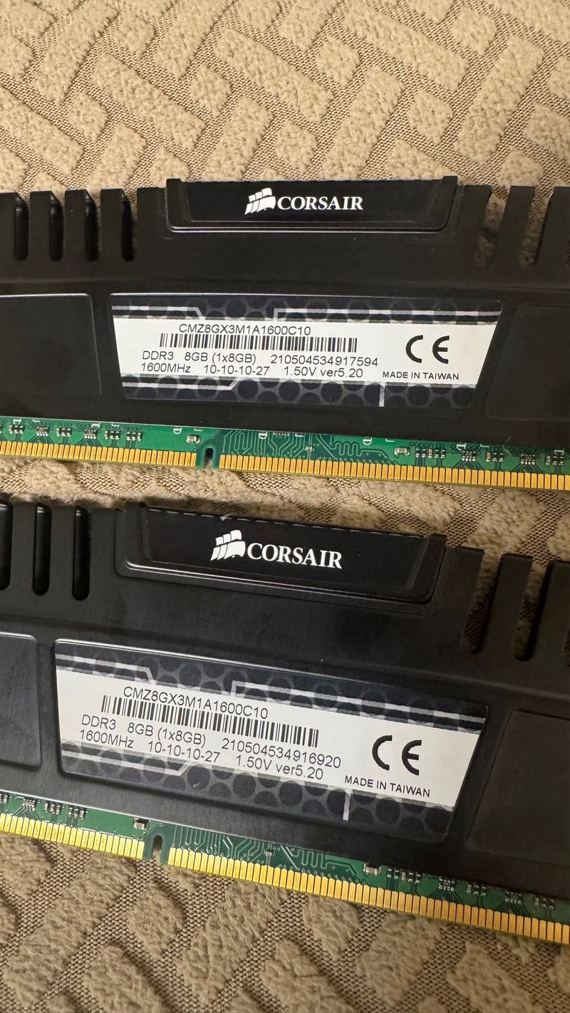 2x 8GB DDR3 Corsair Vengeance RAM afbeelding 4
