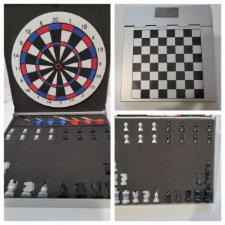 Juego Ajedrez magnetico y  dardos.
