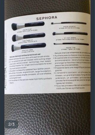 Set de brochas Sephora Deluxe Charcoal