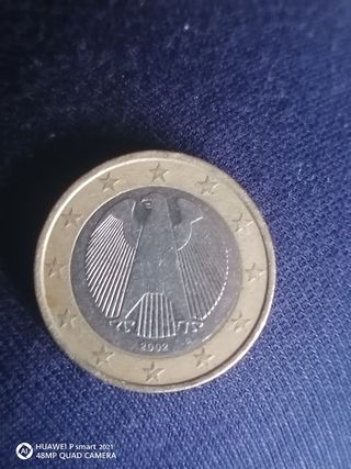 Moneda 1 Euro Alemania 2002 Error