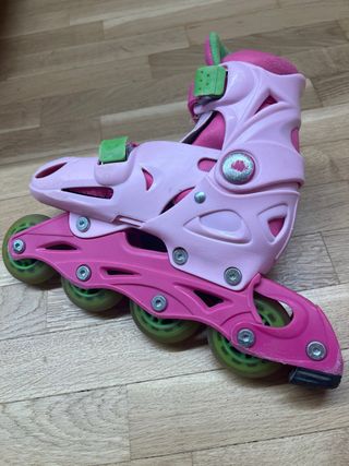 Patines en línea rosas para niña