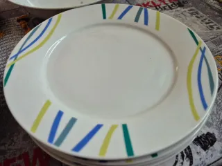 Vajilla 6 servicios porcelana multicolor