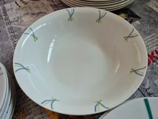 Vajilla 6 servicios porcelana multicolor