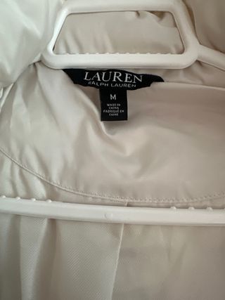 Chaqueta acolchada blanca talla M