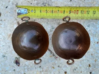 Antigüedades Cobre Colgantes (2 Unidades)