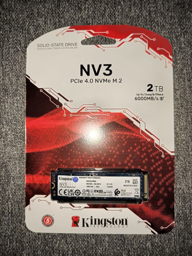 SSD Kingston NV3 2TB PCIe 4.0 NVMe M.2