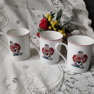 OFFERTA 🇬🇧 Set 3 Tazze Mug Roy Kirkham Clown