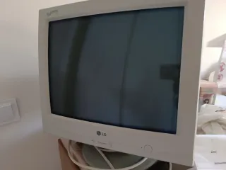 Monitor LG Pantalla Ancha Beige con altavoces