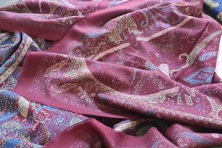 Lotto 3 foulard vintage lana e seta + sciarpa