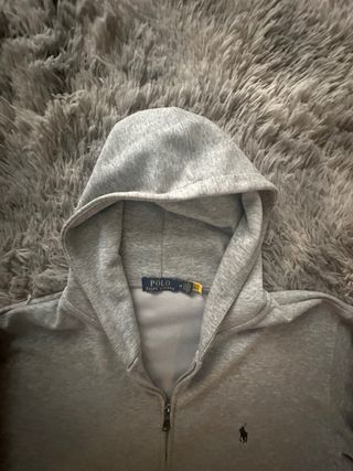 Felpa con zip Polo Ralph Lauren grigia