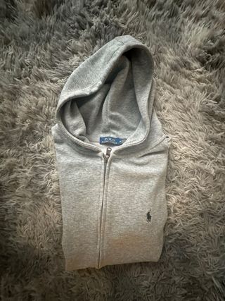 Felpa con zip Polo Ralph Lauren grigia