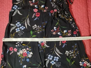 Mono floral tirantes negro