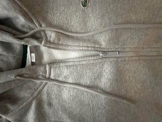 Felpa con zip Lacoste grigia