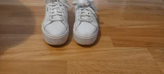 Tenis Puma Mujer Plataforma Blancos