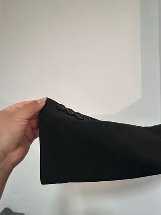 Americana NEW YORKER y Falda Gris SHEIN