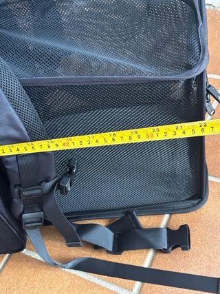 Mochila Transportín Extensible Pecute Negra