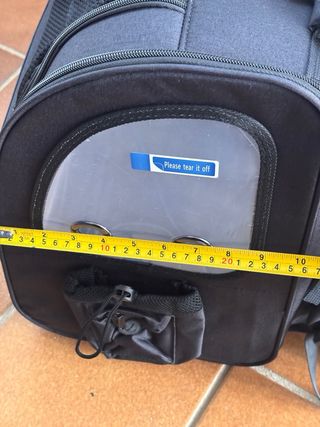 Mochila Transportín Extensible Pecute Negra