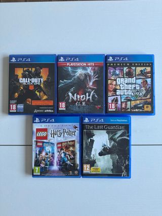 Pack 5 Juegos PS4: COD 4, LEGO, GTA V, Nioh...