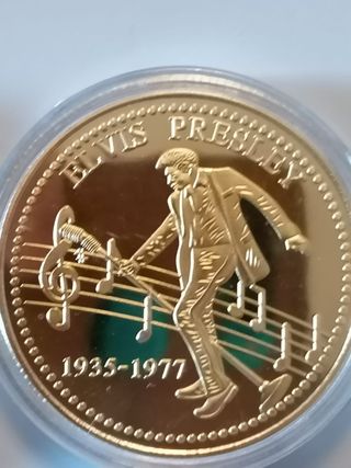 Monedas Conmemorativas Elvis y Michael Jackson