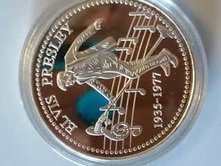 Monedas Conmemorativas Elvis y Michael Jackson