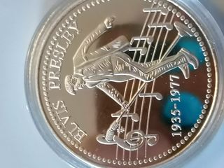 Monedas Conmemorativas Elvis y Michael Jackson